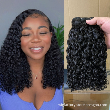 Wholesale virgin pixie curls double drawn,pixie curls human hair, peruvian hair bundles with closure grade 12a pixel curly hair